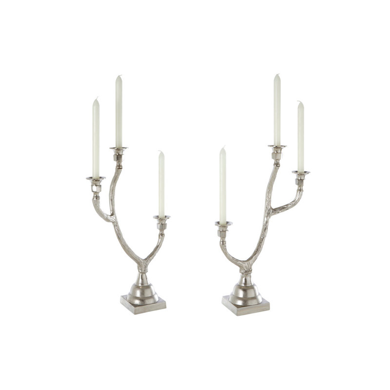 Connally 2 Piece Metal Tabletop Candelabra Set