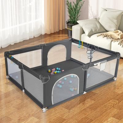 Baby Playpen, Extra Large Kids Activity Center Sturdy Safety Play Yard for Infants Toddlers
