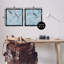 Ensemble de 2 toiles flottantes Menthe Serenity Birds over Blue, design par Melissa Wang-297846181-297846186