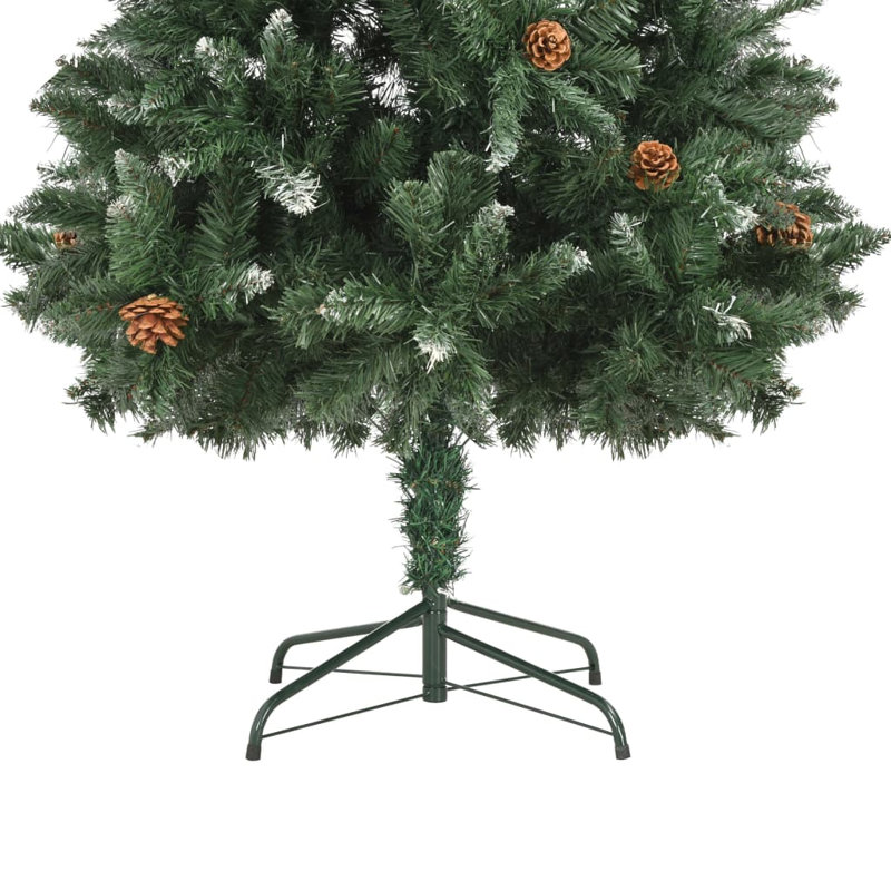 vidaXL Artificial Decor Christmas Tree with Cone Multi Sizes, 5.91ft H x 3.41ft W