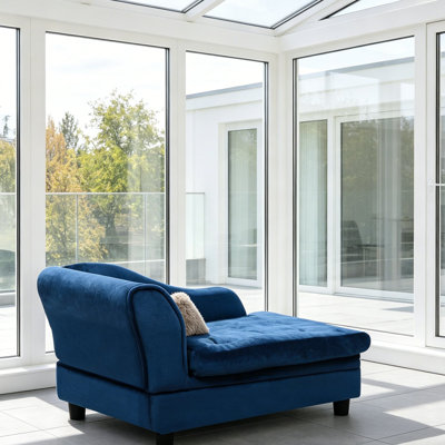 Lit de luxe pour chien avec rangement caché Pawhut Luxury