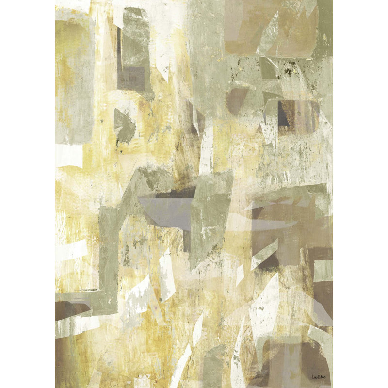 «Frosted Jade I» par Lori Dubois - reproduction d'art sur toile tendue, Toile tendue, Gris clair, H 40 po x l 28 po x P 2 po