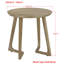Table de bout en bois d'orme Farley, naturel