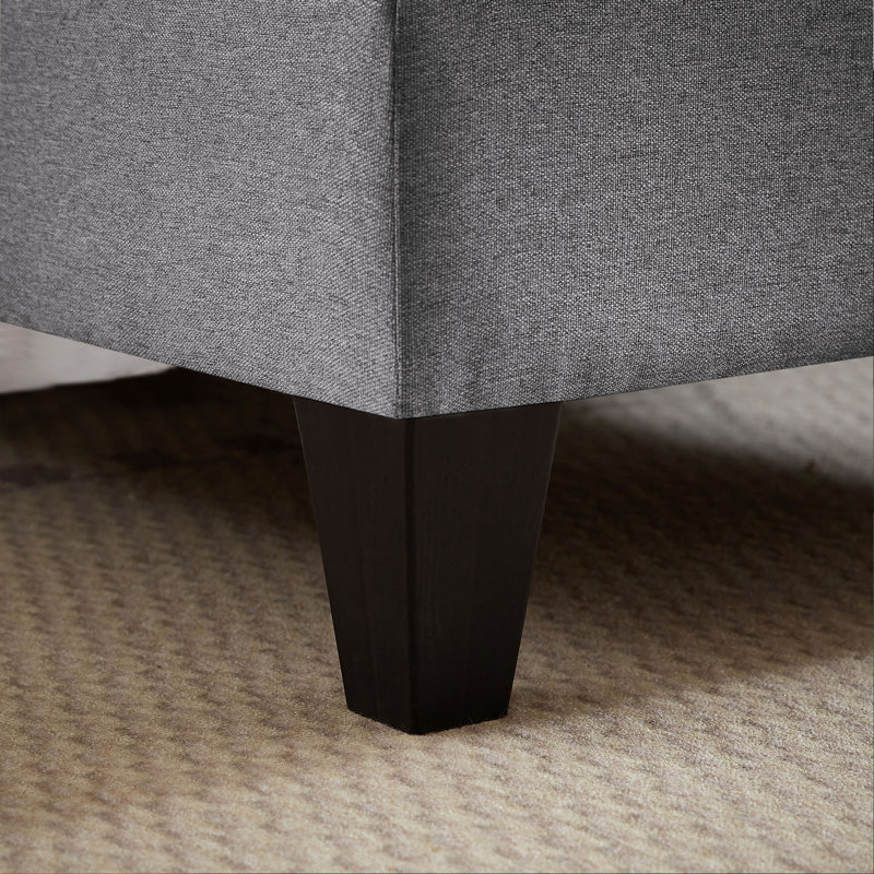 Laith Upholstered U-Shaped Sectional Symmetrical, Ash Fabric