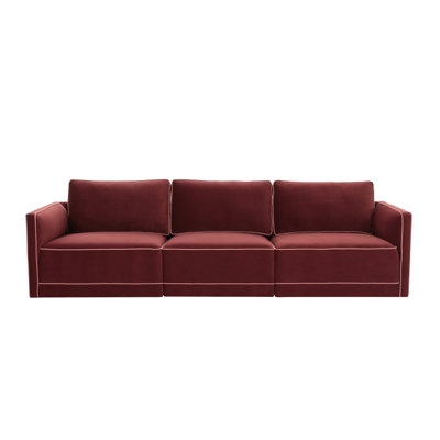 Clairah Willow Berry Red Modular Sofa