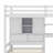 Karanfila Twin Over Twin Loft Bed With Built-In Desk And Staircase, With Storage Compartments And Shelves-1626211047