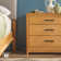 Contemporary Wood 3-Drawer Nightstand with Easy Assembly Drawer