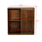 Walnut Mid Century Sideboard With Solid Wood Decorative Strips, 2 Sliding Doors Storage Cabinet For Living Room, Kitchen, Dining, Hallway, Room Furniture Door Sideboard. Strips Different Rooms. ,