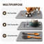 Très grand sous-pied en silicone, coussinets chauffants pour la cuisine - Coussinets chauffants résistants à la chaleur pour comptoir de cuisine à 446 ° F, 2 poignées pour la cuisine, gris-1326155694