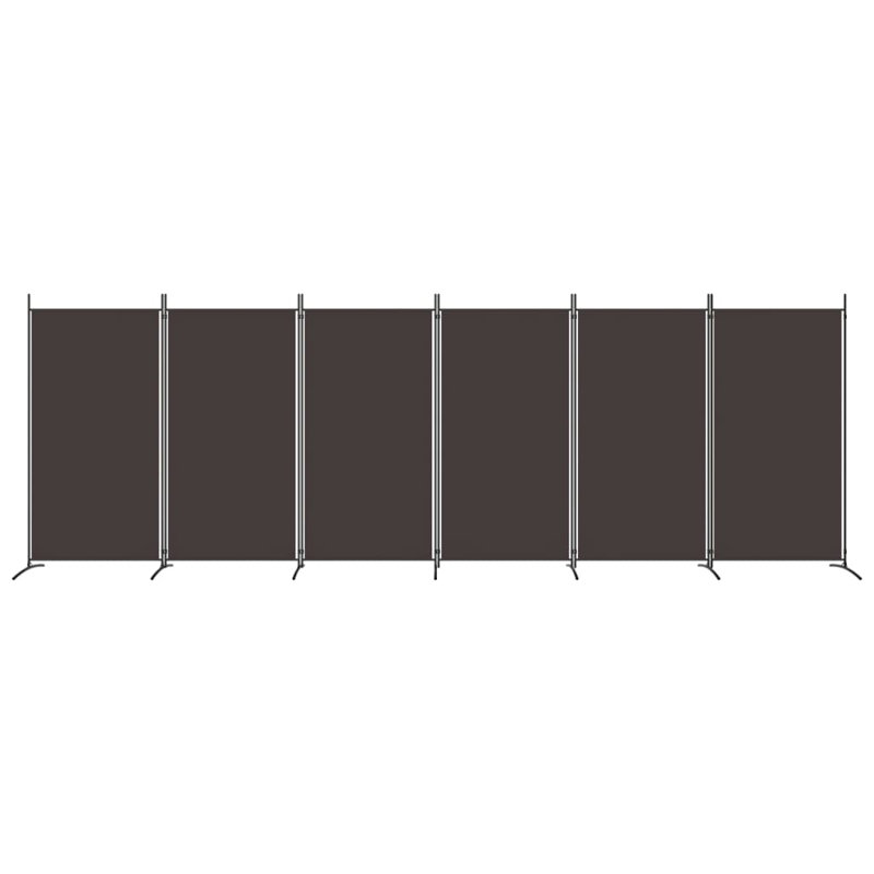 Cloison pliante Alaw H 70,9 po, Brun, 6