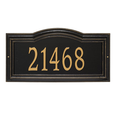 Signature Series 1-Line Wall Address Plaque