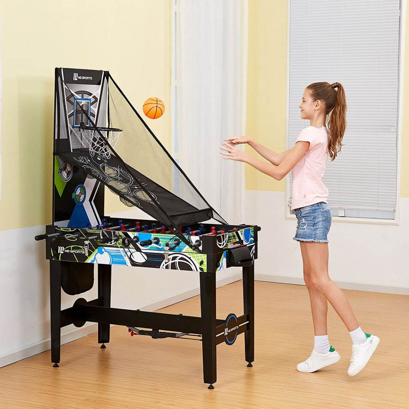 48-Inch Black and Green 12-in-1 Multi Game Table