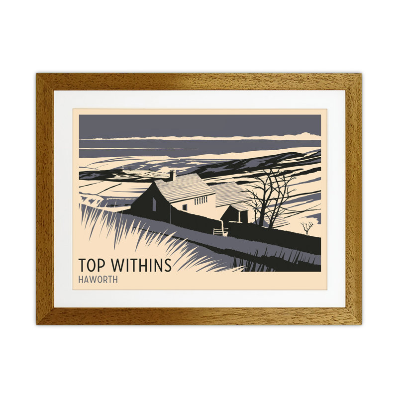 Top Withins by Richard O'Neill - Print, Brown Framed, 33.5cm H x 43.5cm W x 3cm D