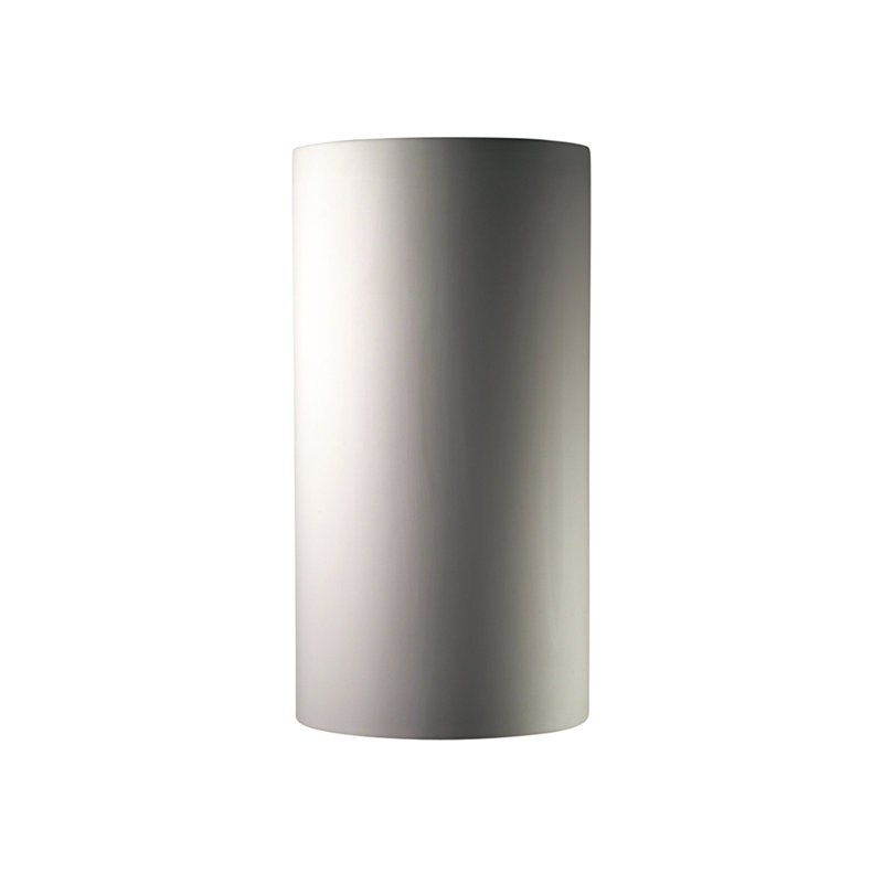 Awni Ceramic Flush Mounted Sconce, Integrated LED, 12.5" H x 7.75" W x 6.25" D, Hammered Copper