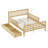 Curits 2 Drawers Platform Bed with Guardrails-525003065-507201413
