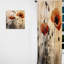 Poppies II rétro beige - rideau en velours traditionnel - obscurcissant - 1 panneau-107826347