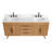 Hoult 72 in. Natural Teak Double Bathroom Vanity with Engineered Stone Top