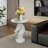 Horse Head Accent Table Animal Statue End Tables Livingroom, White-606708337