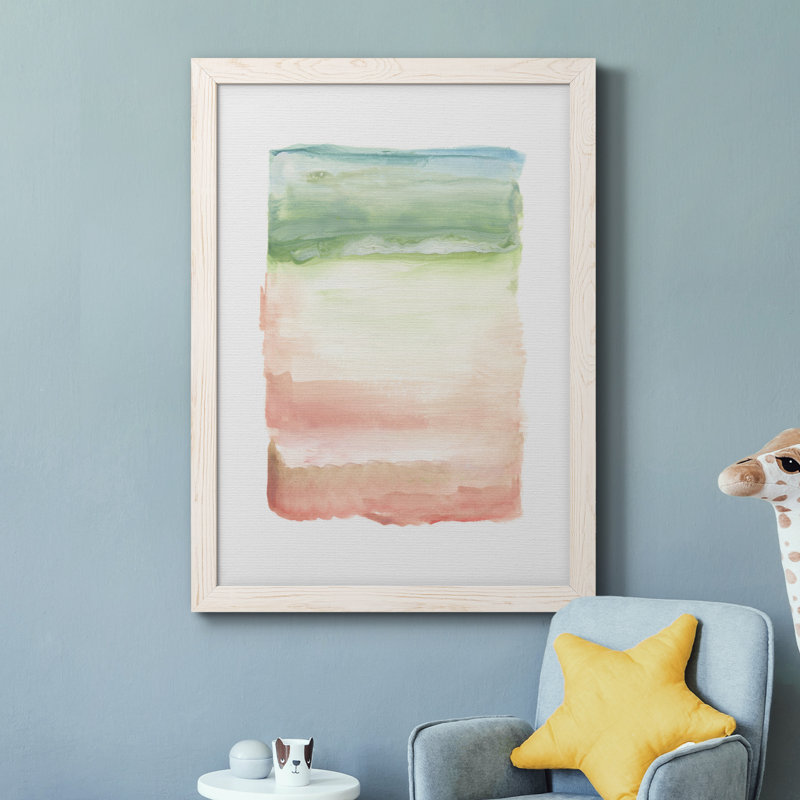 Skye I - Peinture sur toile encadrée, Toile blanche encadrée, H 31,5 po x l 23,5 po x P 1,5 po
