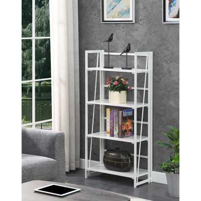 Clyde 49.5'' H x 23.75'' W Iron Etagere Bookcase