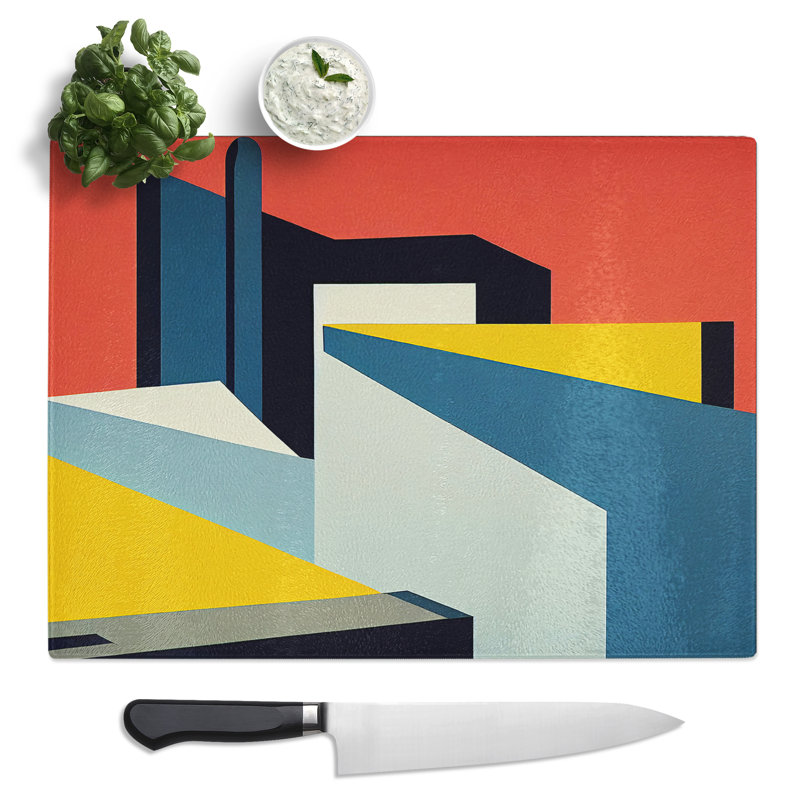 Ingenious Modern Abstract Art  Glass Chopping Board