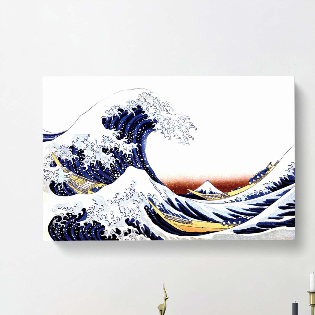 The Great Wave Of Kanagawa by Katsushika Hokusai - Wrapped Canvas