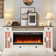 Aira 70"W Farmhouse Fireplace TV Stand With Timer, Wood Media Console For TVs Up To 80" With Fireplace Included