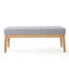 Banc de rangement étroit avec pieds en bois Farmhouse | Conception peu encombrante-1865256447