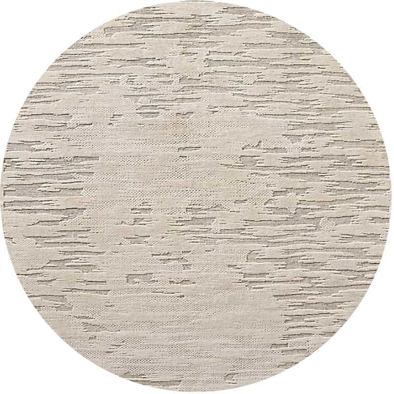 Tapis crème Bonhill, Rond 3 pi