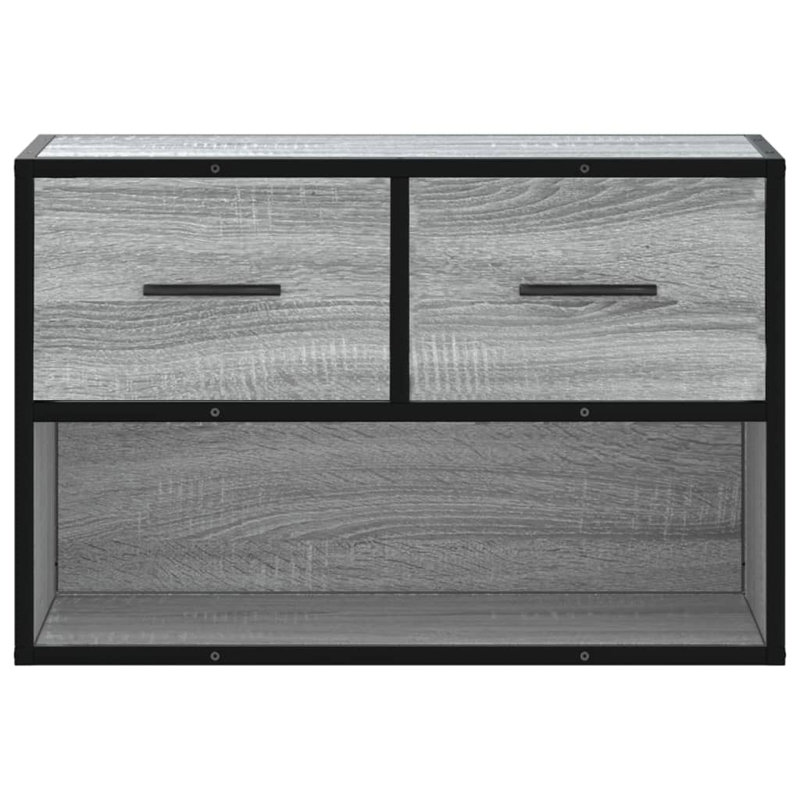 Burtt Unfinished TV Stand for TVs up to 24", Grey/Sonoma
