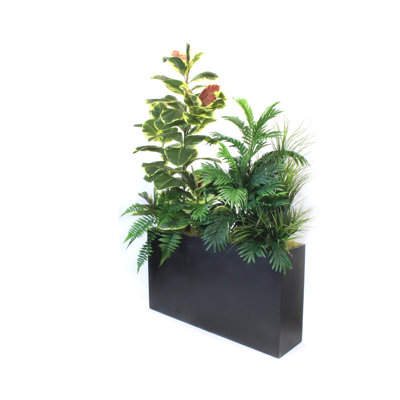 65'' Faux Plant in Wood Decorative Vase