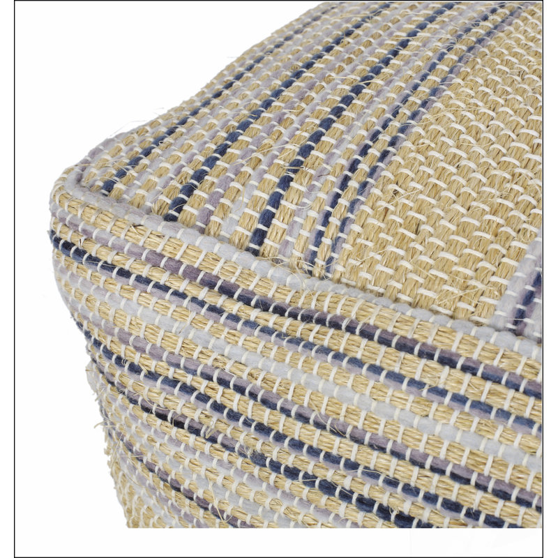 Western Hcrafted Fabric Pouf,Comfortable choice, multiple functions, classic design, and cozy corners