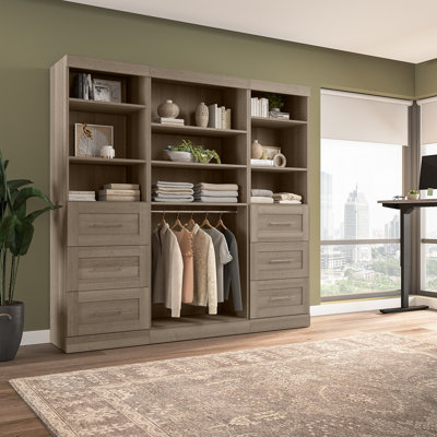 Arlex 86" W Closet Organization System with Drawers