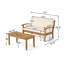 Causeuse et table basse Peyton