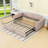 Twin Upholstered Daybed with Pop Up Trundle-438260045