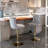 Felder Swivel Velvet Bar Stools with Adjustable Height-111647365-111647362