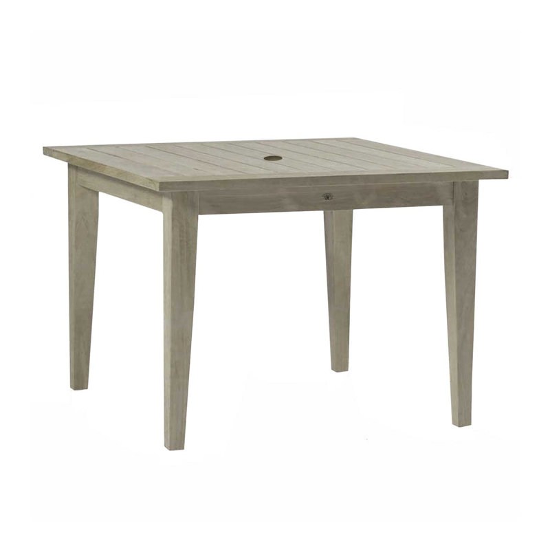 Club Teak Outdoor Dining Table, Oyster Teak