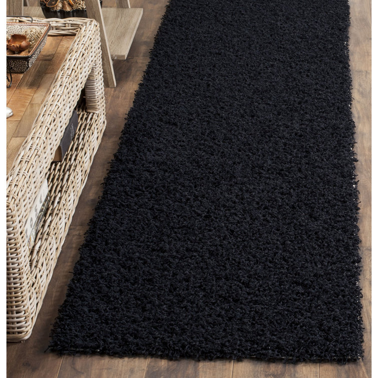 Assar Handmade Tufted Black Area Rug