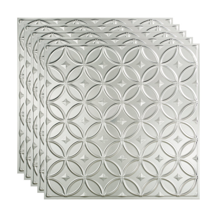 24'' L x 24'' W Textured Vinyl Drop-In Ceiling Tile