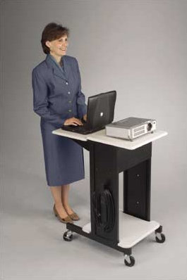 30'' H x 18'' W AV Cart with Wheels
