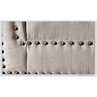 Méridienne en tissu avec garniture cloutée et garniture cloutée confort 1pc