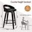 ALFORDSON 2x Bar Stools Swivel Kitchen Dining Chair w/ Backrest Footrest