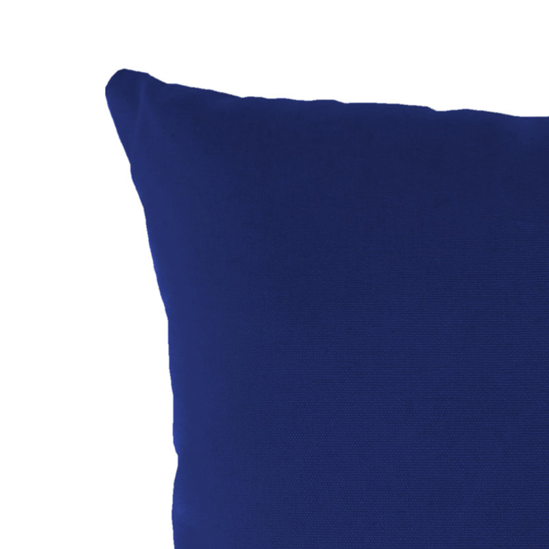 16" x 16" Outdoor Throw Pillow, Veranda Cobalt, Solid Color