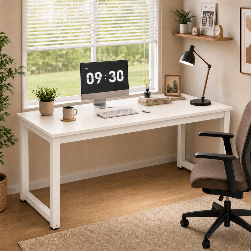 Bureau d'ordinateur de 55 pouces, 55*23.6 inch, Blanc