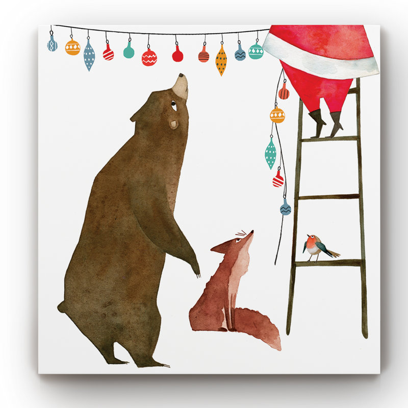 « wild christmas i », impression sur toile tendue, H 32 po x l 32 po x P 1 po