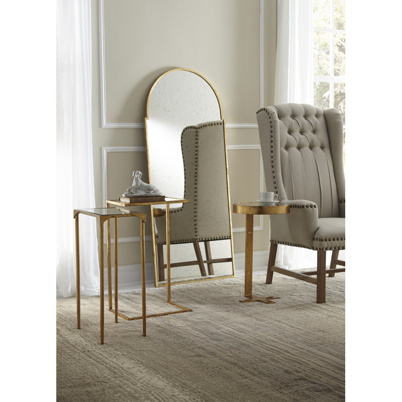 Flat Metal Wall Mirror, Gold