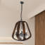 Lustre géométrique à 4 lumières Drin