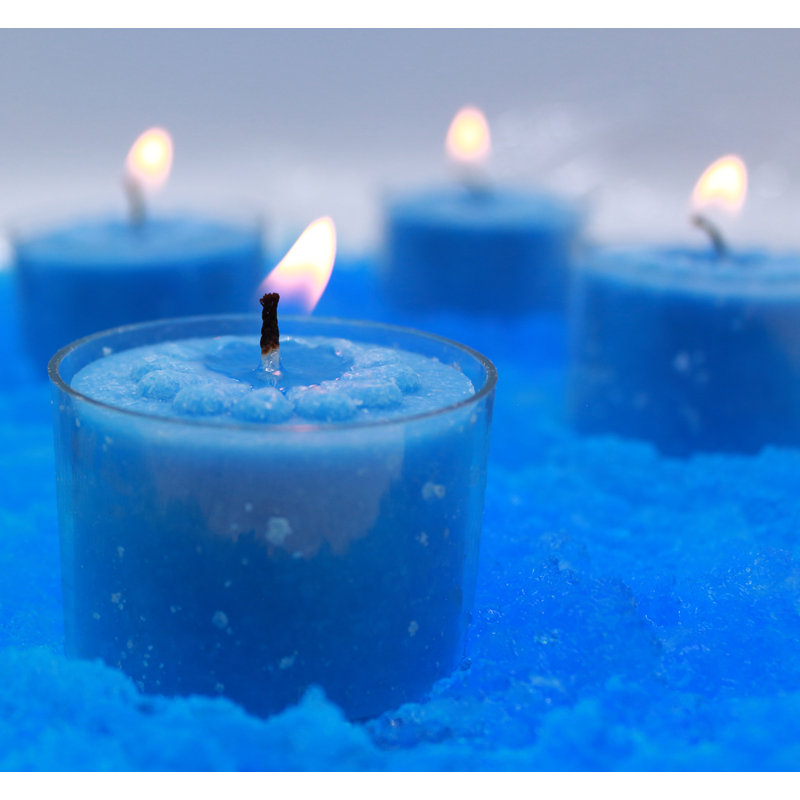 Bougies chauffe-plat Elyon, Bleu