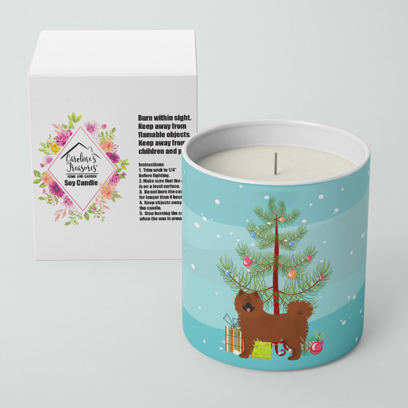 Bougie décorative pour sapin de Noël 10 oz Eurasier Or Eurasian Dog