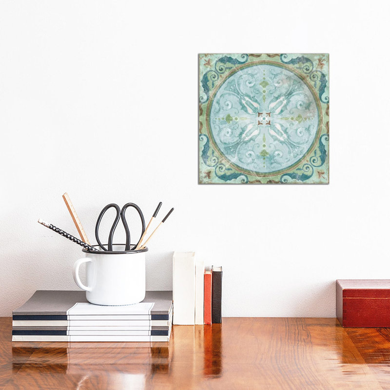 Antique Tile by Carol Robinson - Wrapped Canvas Print, 30.48 cm H x 30.48 cm W